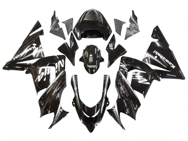 2004-2005 Kawasaki ZX10R Motorcycle Fairings - Glossy Black Ninja Canada