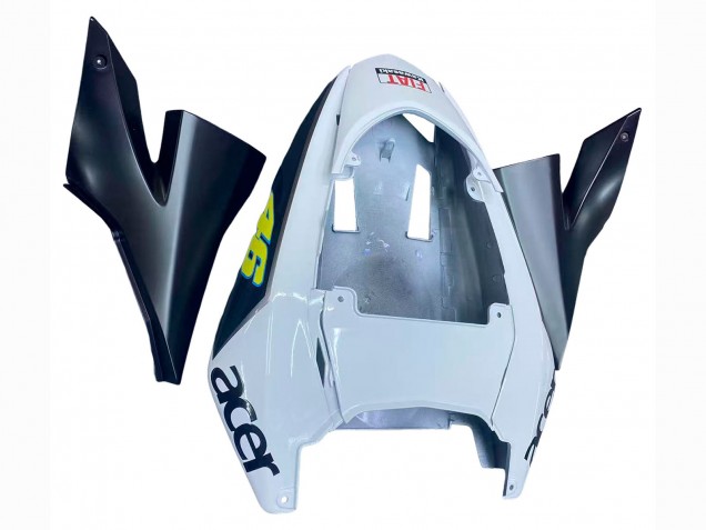 2004-2005 Kawasaki ZX10R Motorcycle Fairings - Glossy Blue White Fiat Motul Canada