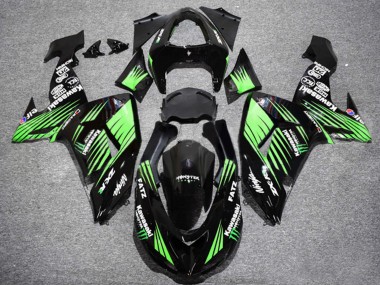 Cheap 2006-2007 Kawasaki ZX10R Motorcycle Fairings - Glossy Black Green Canada
