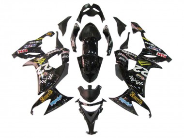 Cheap 2006-2007 Kawasaki ZX10R Motorcycle Fairings - Glossy Black Red Blue Yellow Monster Canada