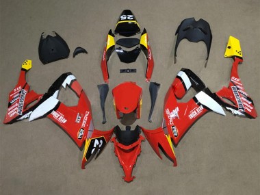 Cheap 2008-2010 Kawasaki ZX10R Motorcycle Fairings - Red Yellow White Black Canada