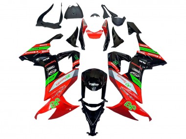 Cheap 2008-2010 Kawasaki ZX10R Motorcycle Fairings - Red Green Black Canada