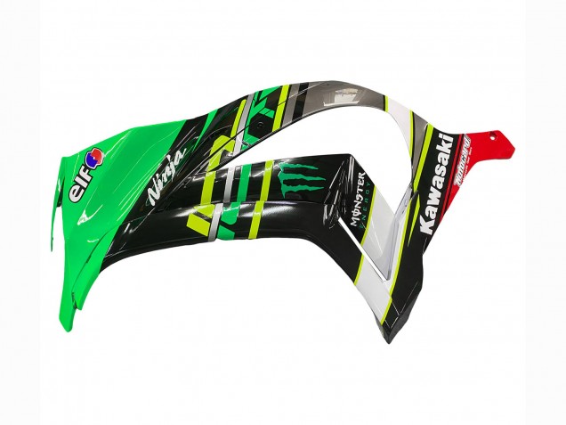 2011-2015 Kawasaki ZX10R Motorcycle Fairings - Green Yellow Black White Elf Monster Canada