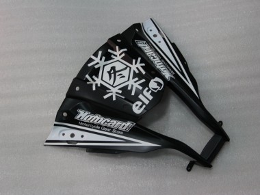Cheap 2011-2015 Kawasaki ZX10R Motorcycle Fairings - Glossy Black White Elf Snow Decal Canada