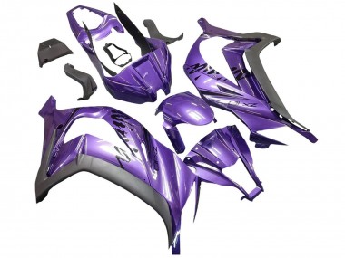 Cheap 2011-2015 Kawasaki ZX10R Motorcycle Fairing - Purple Matte Black Canada