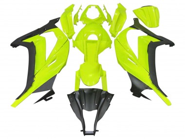Cheap 2011-2015 Kawasaki ZX10R Motorcycle Fairings - Fluorescent Green Matte Black Canada