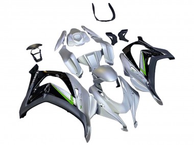 Cheap 2016-2020 Kawasaki ZX10R Motorcycle Fairing - Silver Green Black Canada