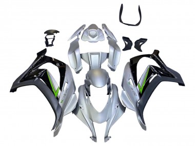 Cheap 2016-2020 Kawasaki ZX10R Motorcycle Fairing - Silver Green Black Canada