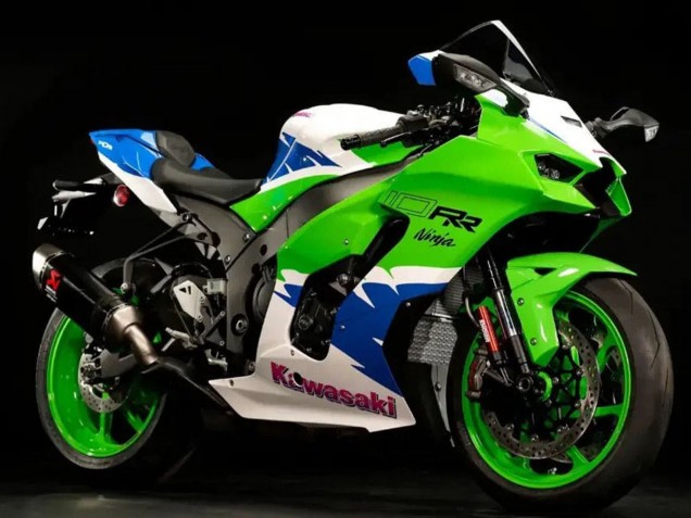 2021-2026 Kawasaki ZX10R Motorcycle Fairings - White Green Blue Black Canada