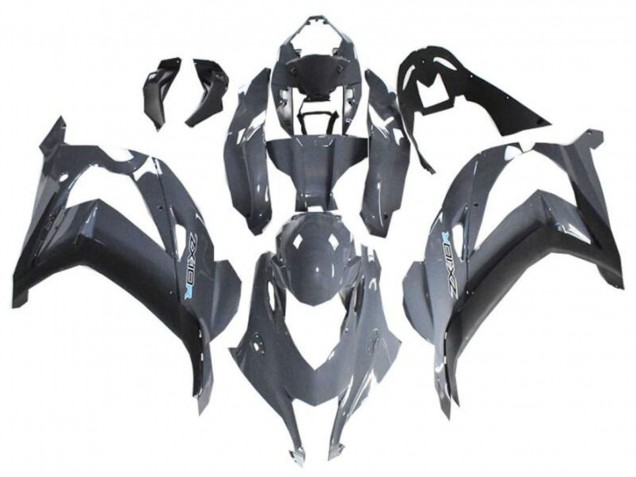 2021-2025 Kawasaki ZX10R Motorcycle Fairings - Grey Black Canada