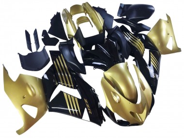 Cheap 2006-2011 Kawasaki ZX14R ZZR1400 Motorcycle Fairings - Gold Black Canada