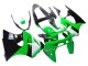 1998-1999 Kawasaki ZX6R Motorcycle Fairings - Green White Glossy Black Canada