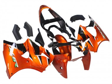 Cheap 2000-2002 Kawasaki ZX6R Motorcycle Fairings - Orange Black Canada