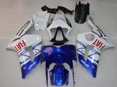 Cheap 2003-2004 Kawasaki ZX6R Motorcycle Fairings - White Blue Red Fiat Canada