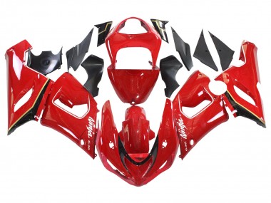Cheap 2005-2006 Kawasaki ZX6R Motorcycle Fairings - Red Yellow Black Canada