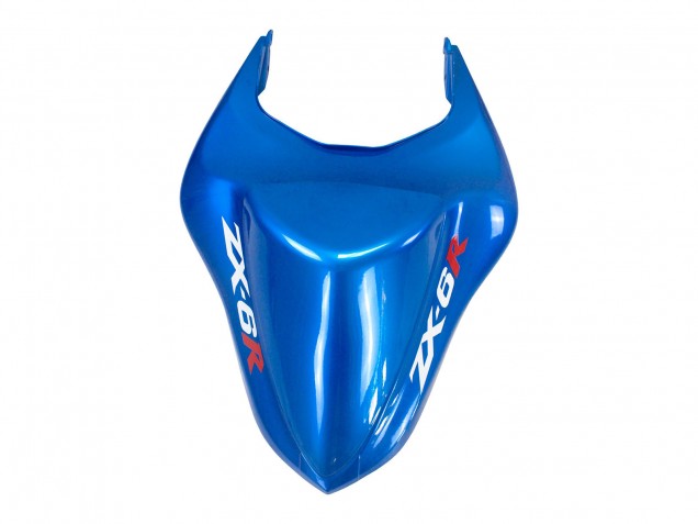 2007-2008 Kawasaki ZX6R Motorcycle Fairings - Black Blue Elf Canada