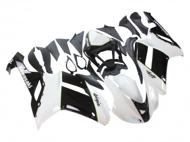 Cheap 2007-2008 Kawasaki ZX6R Motorcycle Fairings - Black White Ninja Canada