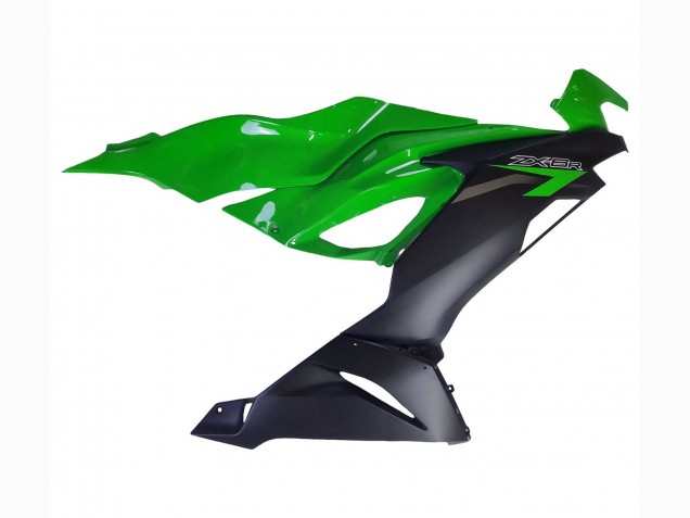 2019-2022 Kawasaki ZX6R Motorcycle Fairings - Green Matte Black Canada