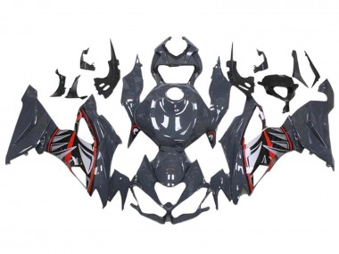 Cheap 2019-2022 Kawasaki ZX6R Motorcycle Fairings - Nardo Grey Red White Shark Canada