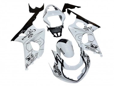 Cheap 2000-2002 Suzuki GSXR1000 Motorcycle Fairings - White Black Motul Corona Canada