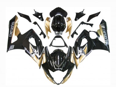 Cheap 2005-2006 Suzuki GSXR 1000 Motorcycle Fairings - Black Gold Canada