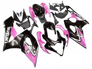 Cheap 2005-2006 Suzuki GSXR 1000 Motorcycle Fairings - Glossy Black Pink Canada