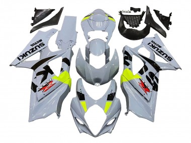 Cheap 2007-2008 Suzuki GSXR 1000 Motorcycle Fairings - Light Grey Green Black Canada