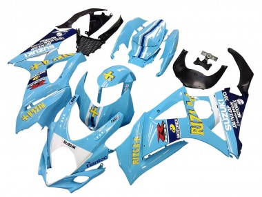 Cheap 2007-2008 Suzuki GSXR 1000 Motorcycle Fairings - Light Blue Yellow Black Motul Rizla Canada
