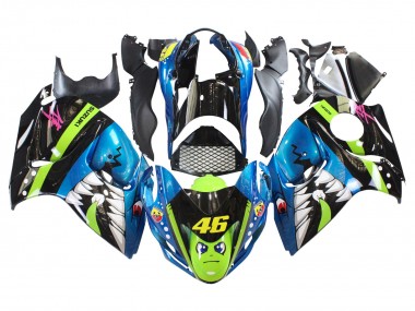 Cheap 2008-2020 Blue Green Black Shark 46 Suzuki GSXR 1300 Hayabusa Motorcycle Fairings Canada