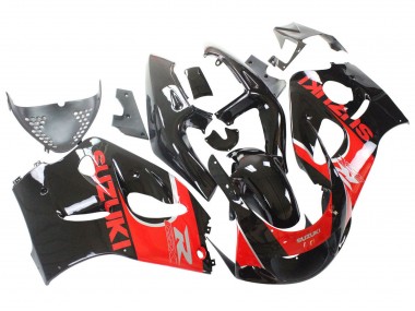 Cheap 1996-2000 Suzuki GSXR 600 / GSXR 750 Motorcycle Fairings - Black Red Canada