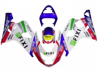 Cheap 2004-2005 Suzuki GSXR 600 / GSXR 750 Motorcycle Fairings - White Blue Red Yellow Green Fixi Canada