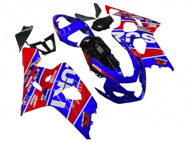 Cheap 2004-2005 Suzuki GSXR 600 / GSXR 750 Motorcycle Fairings - Blue Red Black Motul Dunlop Canada