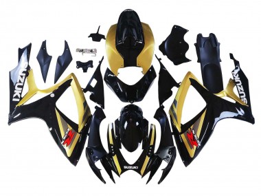 Cheap 2006-2007 Suzuki GSXR 600 / GSXR 750 Motorcycle Fairings - Gold Glossy Black Red Canada