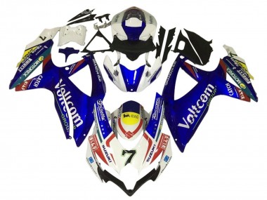 Cheap 2006-2007 Suzuki GSXR 600 / GSXR 750 Motorcycle Fairings - White Blue Yellow Red Voltcom Canada