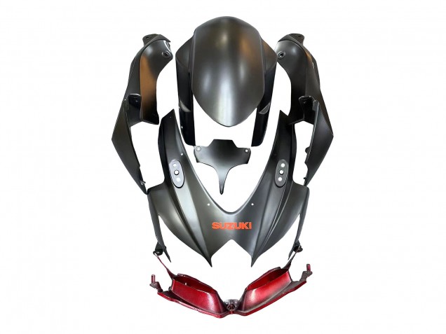 2008-2010 Suzuki GSXR 600 / GSXR 750 Motorcycle Fairings - Matte Black Red Canada