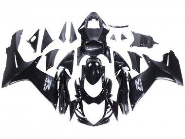 Cheap 2011-2024 Suzuki GSXR 600 / GSXR 750 Motorcycle Fairings - Glossy Black Matte Black White Decal Canada