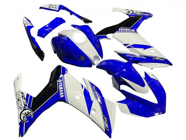 2015-2018 Yamaha YZF R3/R25 Motorcycle Fairings - White Blue Black Racing Canada