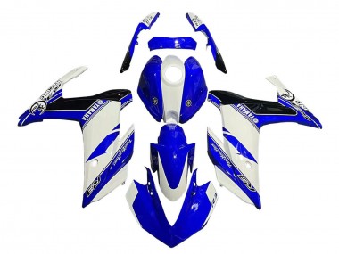 Cheap 2015-2018 Yamaha YZF R3/R25 Motorcycle Fairings - White Blue Black Racing Canada