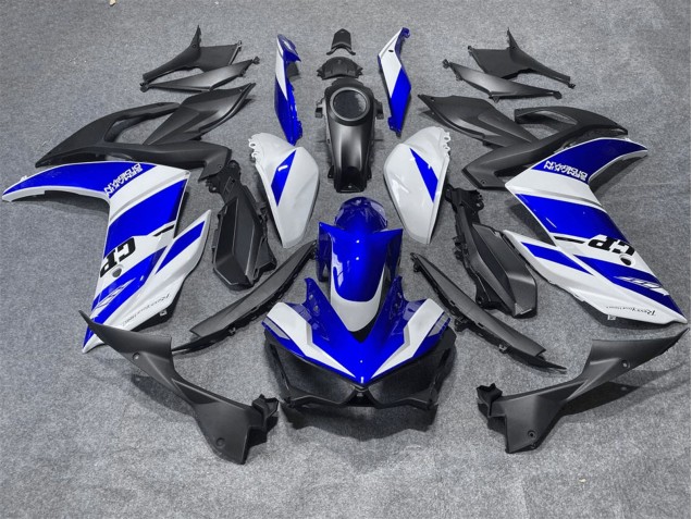 2015-2018 Yamaha YZF R3/R25 Motorcycle Fairings - White Blue Canada