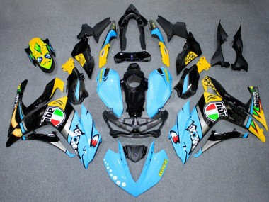 Cheap 2015-2018 Yamaha YZF R3/R25 Motorcycle Fairings - Light Blue Yellow Silver Black Canada