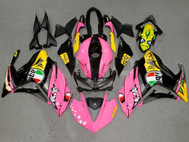 Cheap 2015-2018 Yamaha YZF R3/R25 Motorcycle Fairings - Pink Yellow Black Shark 46 Canada