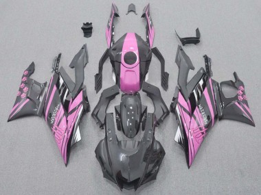 Cheap 2015-2018 Yamaha YZF R3/R25 Motorcycle Fairings - Pink Glossy Black Canada