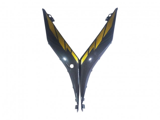 2019-2021 Yamaha YZF R3/R25 Motorcycle Fairings - Gold Black Carbon Fiber Canada