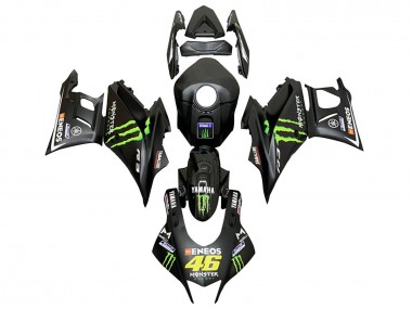 Cheap 2019-2021 Yamaha YZF R3/R25 Motorcycle Fairings - Black Green ENEOS Monster 46 Canada
