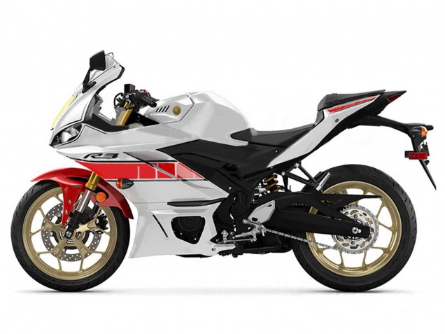 2019-2021 Yamaha YZF R3/R25 Motorcycle Fairings - White Red Yellow Black Canada