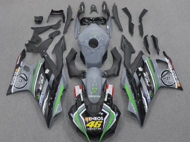 Cheap 2022-2024 Yamaha YZF R3/R25 Motorcycle Fairings - Nardo Grey Green Black Monster ENEOS 46 Canada
