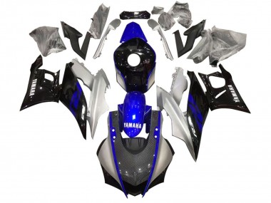 Cheap 2022-2024 Yamaha YZF R3/R25 Motorcycle Fairing - Silver Blue Black Carbon Fiber Style Canada