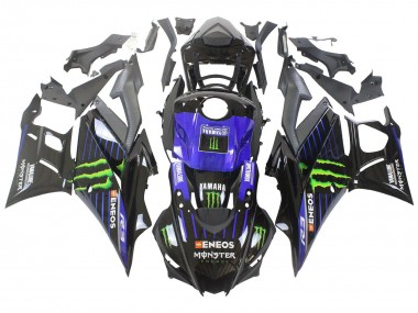 Cheap 2022-2024 Yamaha YZF R3/R25 Motorcycle Fairings - Blue Green Black Monster Yamalube ENEOS Canada