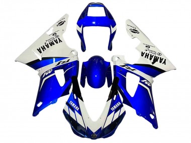 Cheap 1998-1999 Yamaha YZF 1000 R1 Motorcycle Fairings - White Blue Black Canada