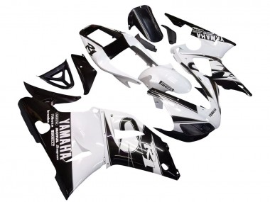 Cheap 1998-1999 Yamaha YZF 1000 R1 Motorcycle Fairings - White Glossy Black Canada